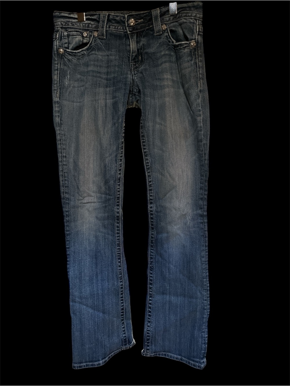 Miss Me Women's Dark Faded Blue Bootcut Jeans